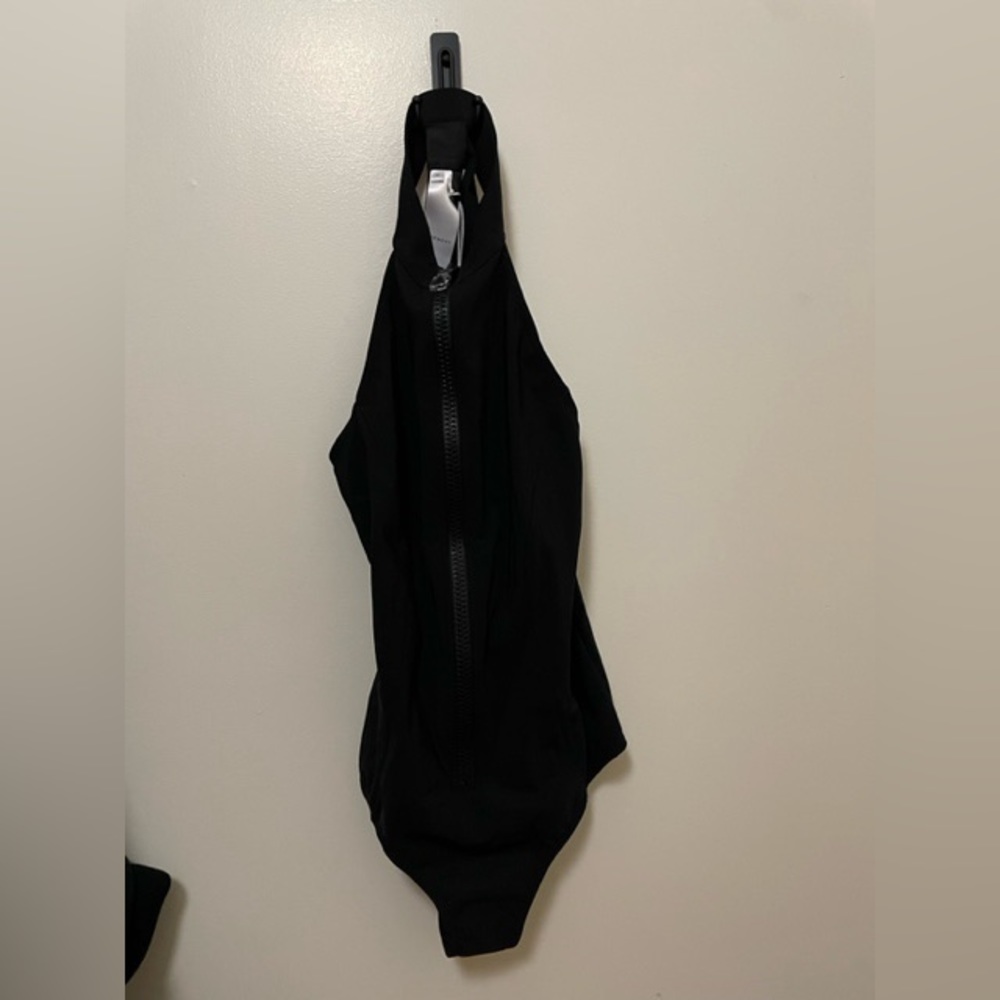 Black Givenchy halter bodysuit/bathing suit